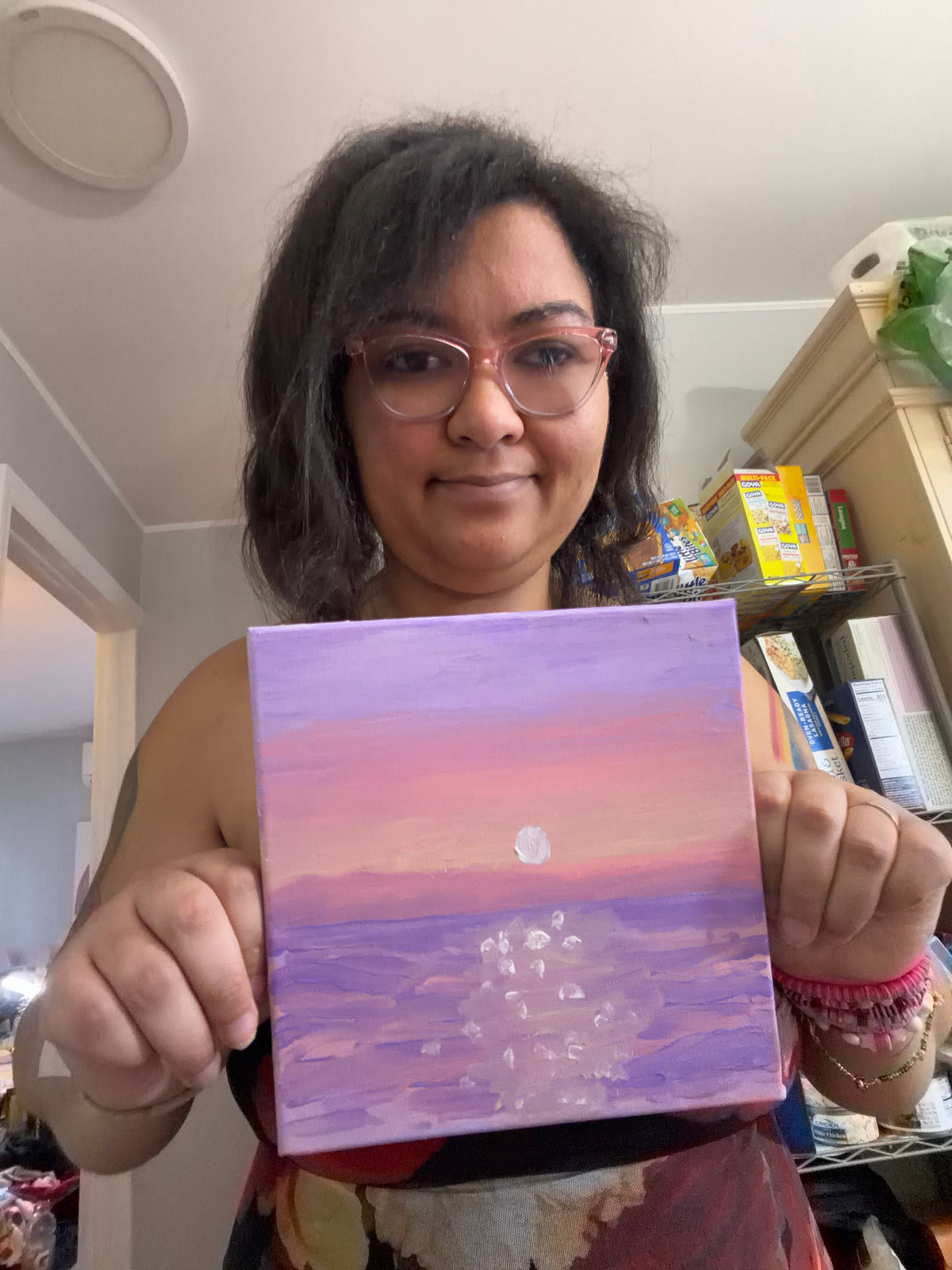 Cotton Candy Skies | Original Acrylic Painting