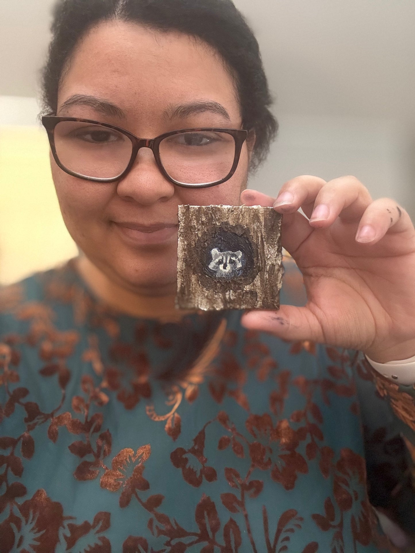 Mini Canvas Magnet Painting #7