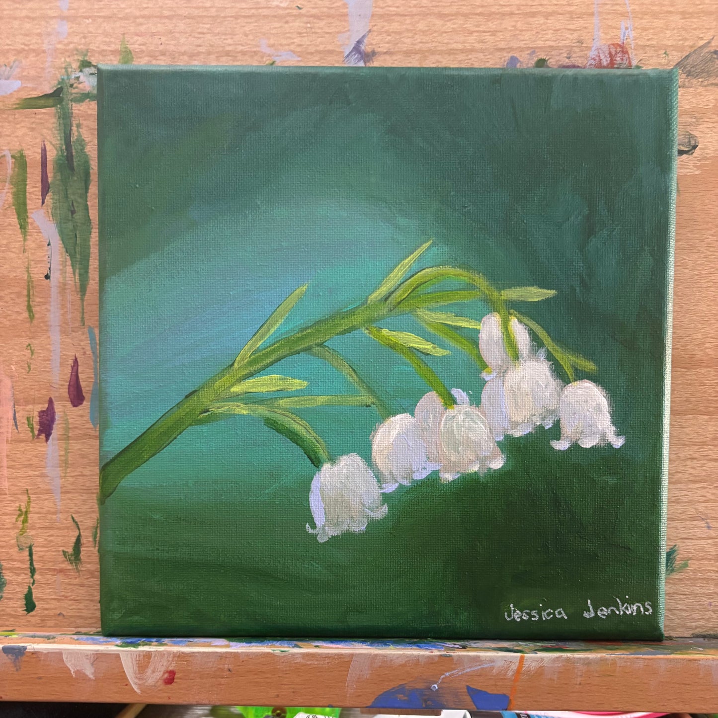 Lily of the Valley | Original Acrylic Painting