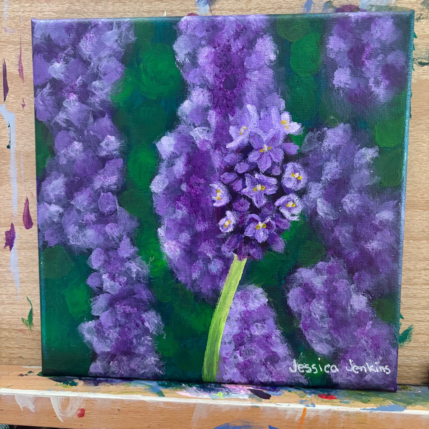 Lavender Flowers | Original Acrylic Painting