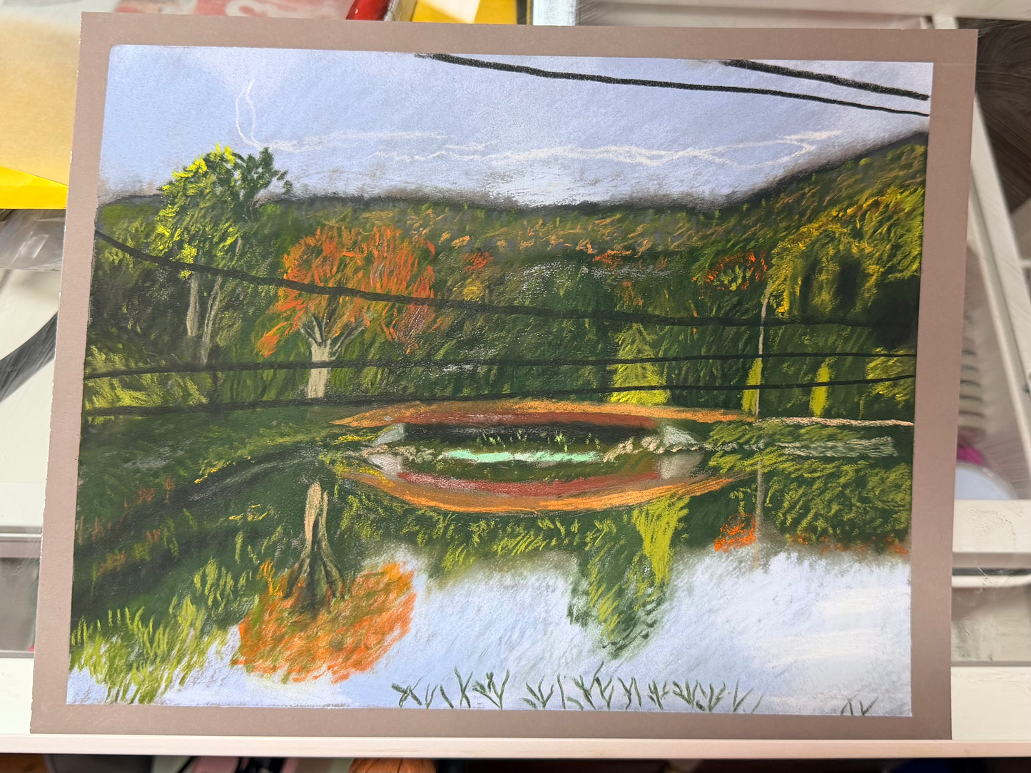 Lake Carmel | Original Soft Pastel Drawing