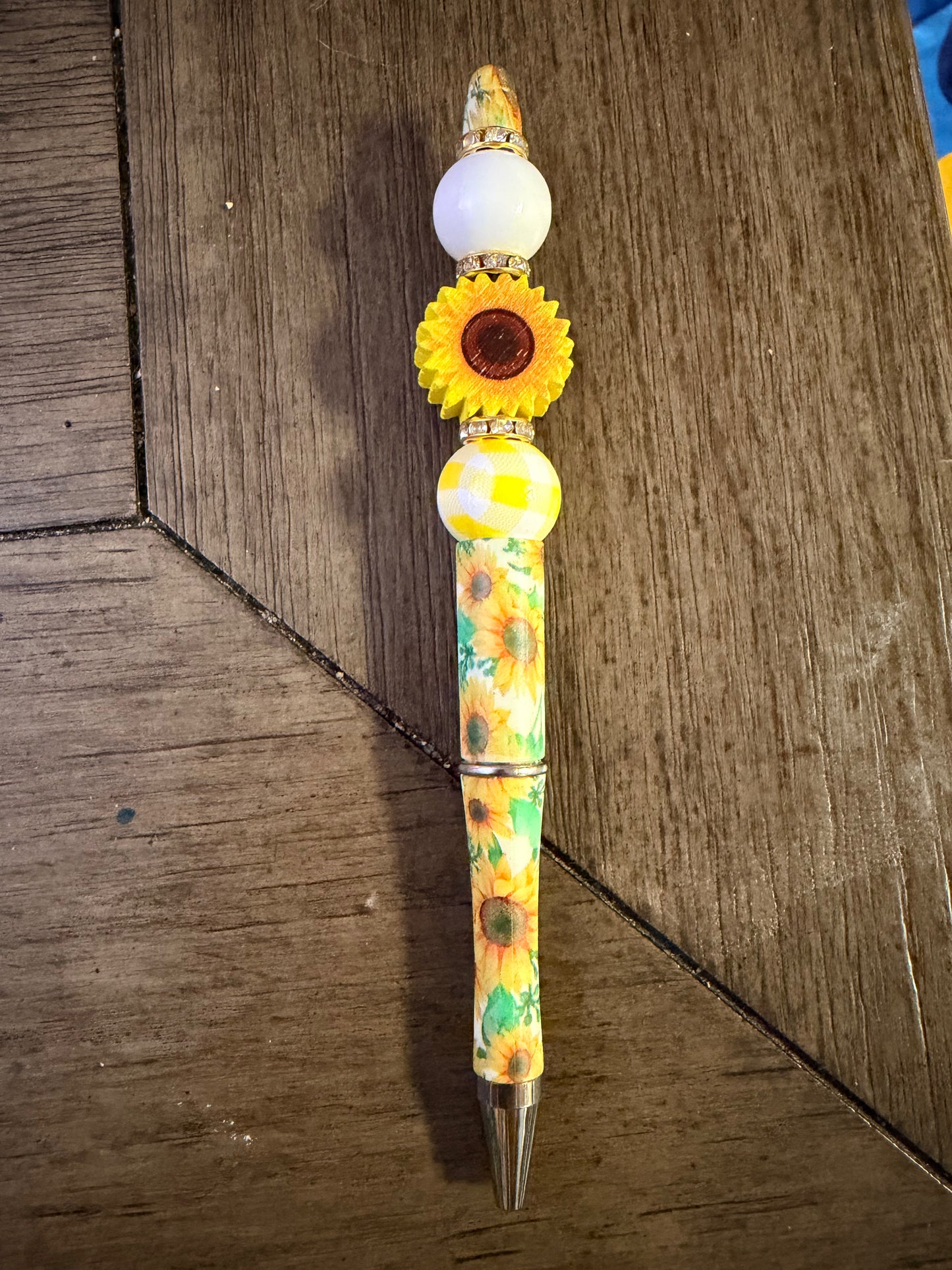 Sunflower Beaded Pen # 5