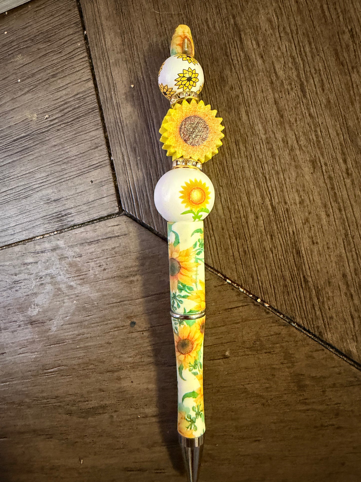 Sunflower Beaded Pen # 4