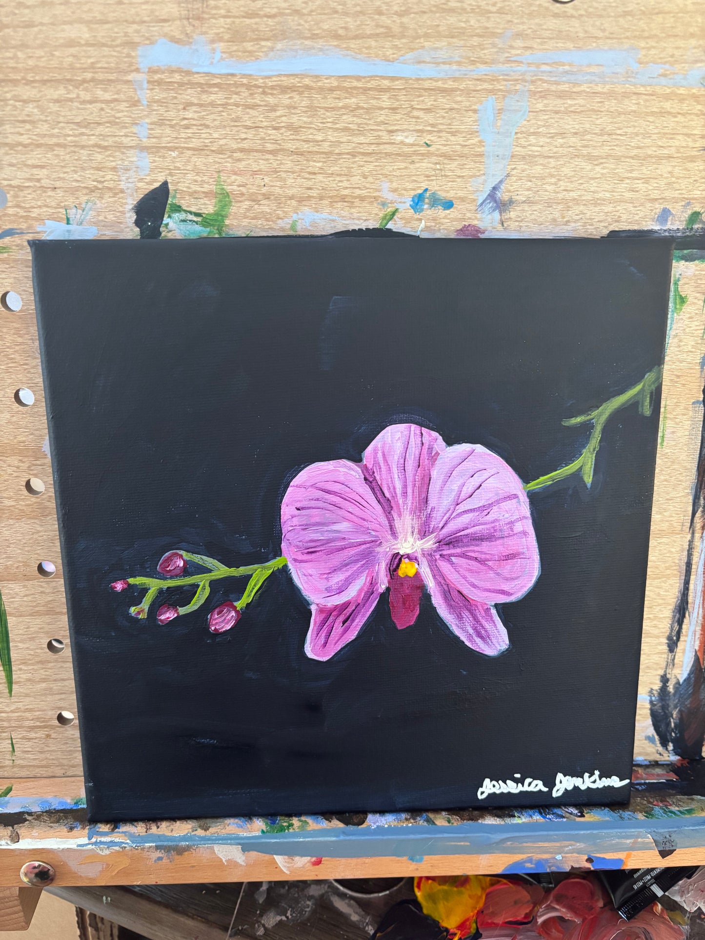 Orchid |Original Acrylic Painting