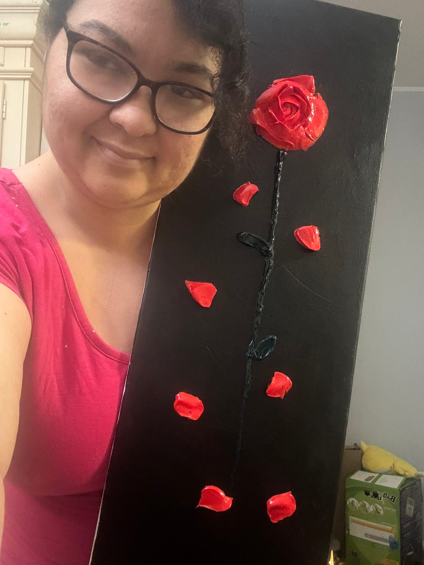 “He loves me… He loves me not” | Original Acrylic Painting