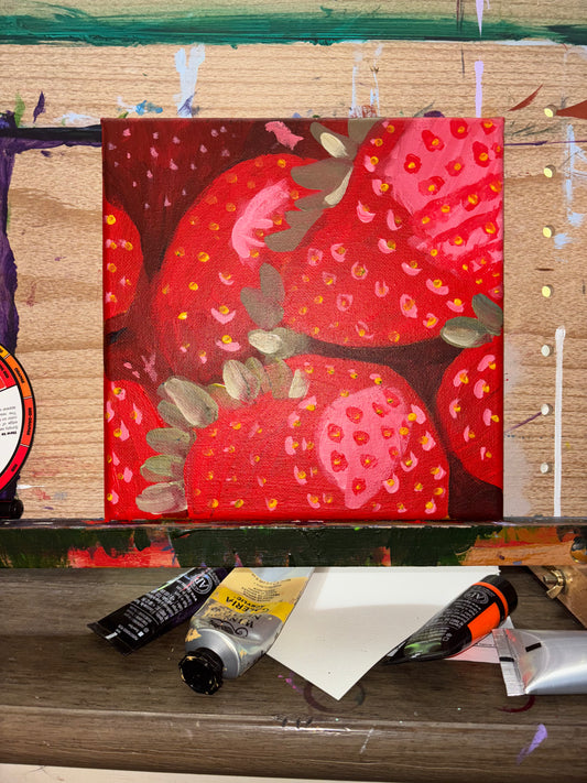 Strawberries | Original Acrylic Painting