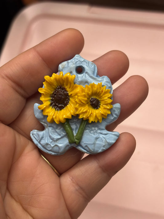 Sunflowers Pendant | Polymer Clay