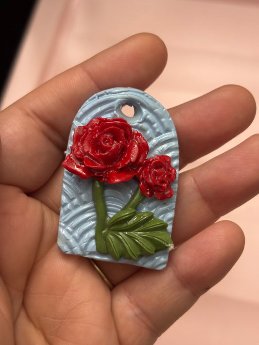 Roses Pendant | Polymer Clay