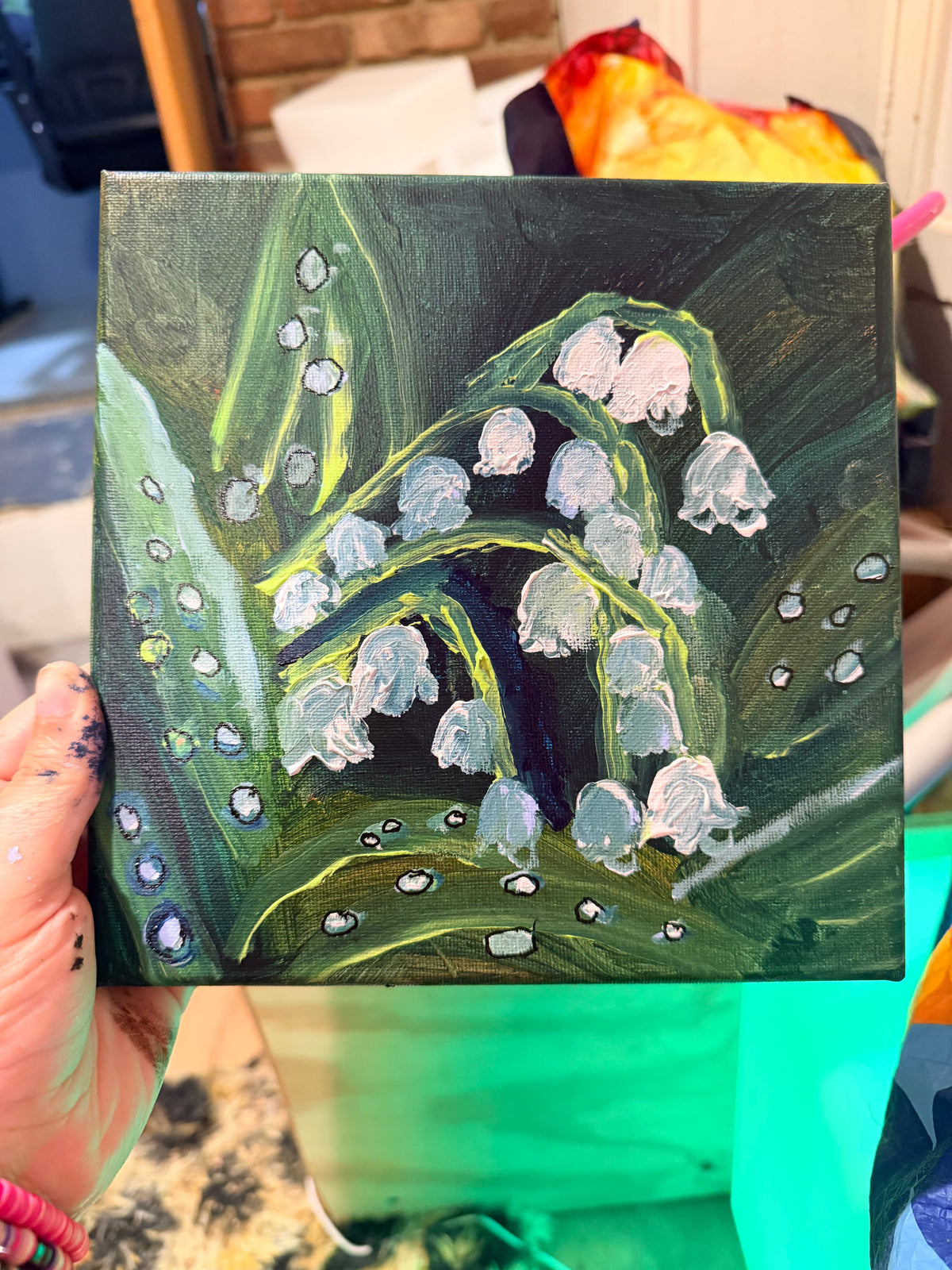 Lily of the Valley | Original Acrylic Painting