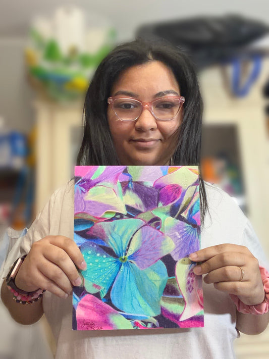 Neon Hydrangeas | Limited Edition Prints