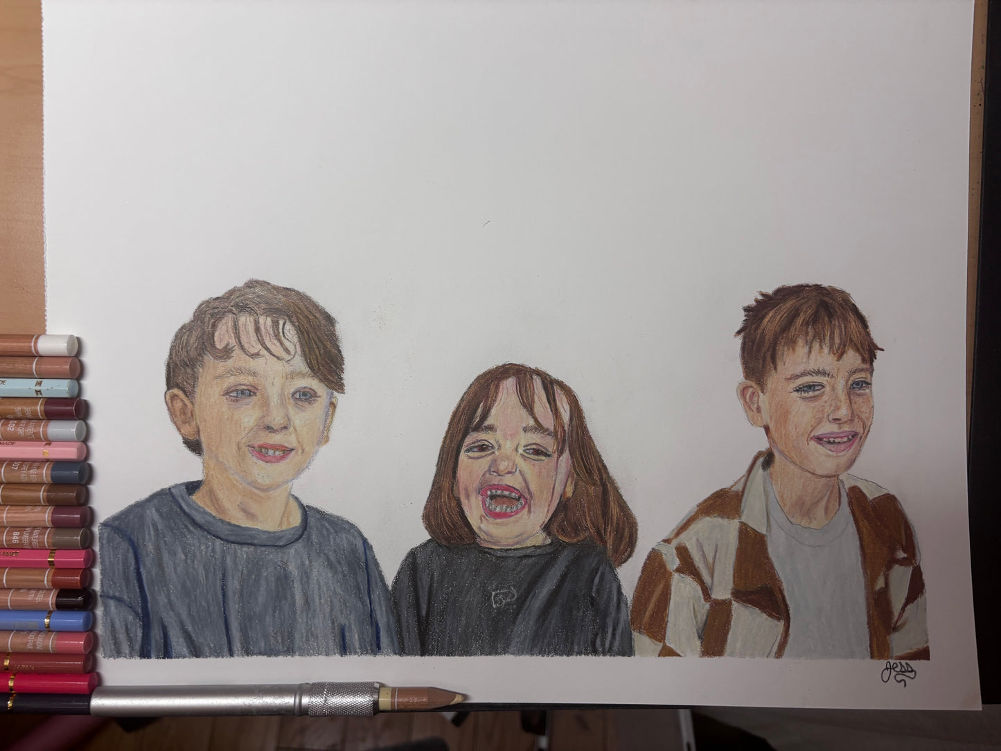 Custom Colored Pencil Drawing