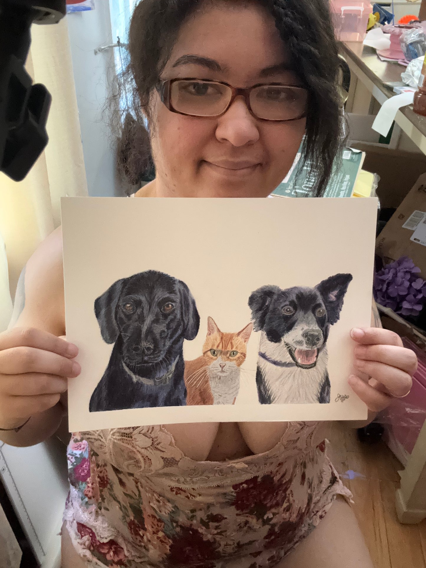 Custom Colored Pencil Drawing