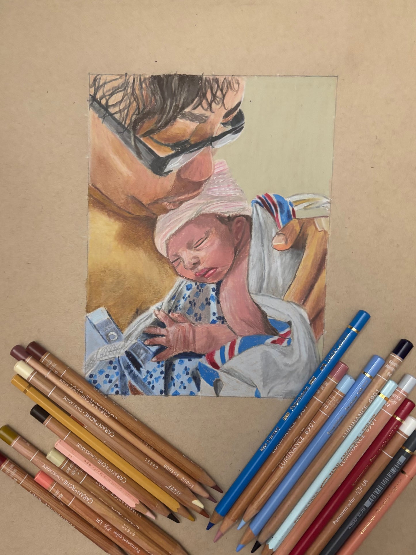 Custom Colored Pencil Drawing