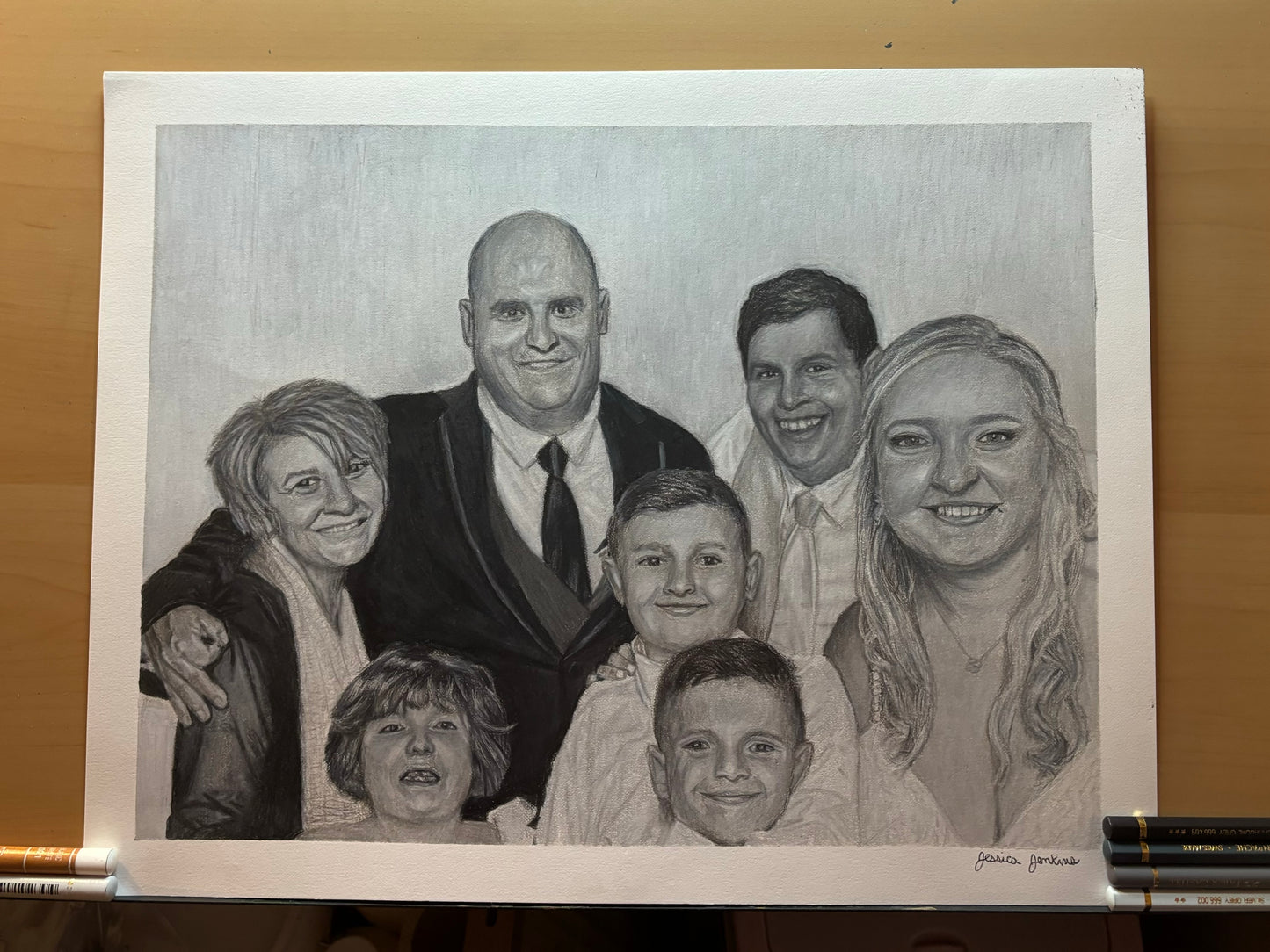 Custom Colored Pencil Drawing