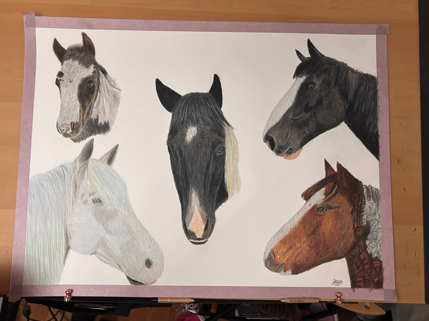 Custom Colored Pencil Drawing
