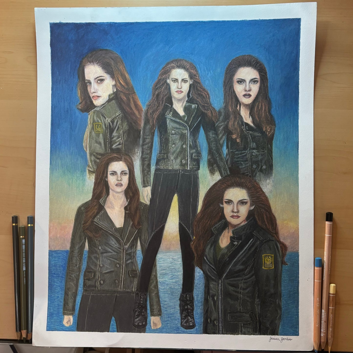 Custom Colored Pencil Drawing