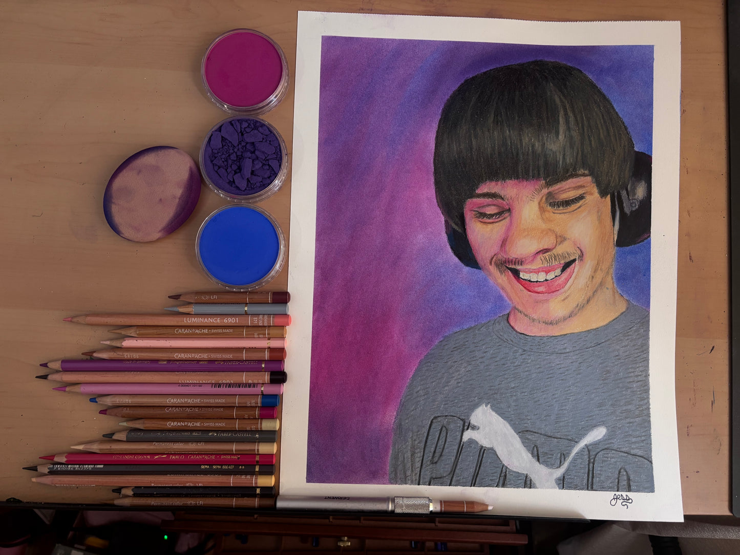 Custom Colored Pencil Drawing