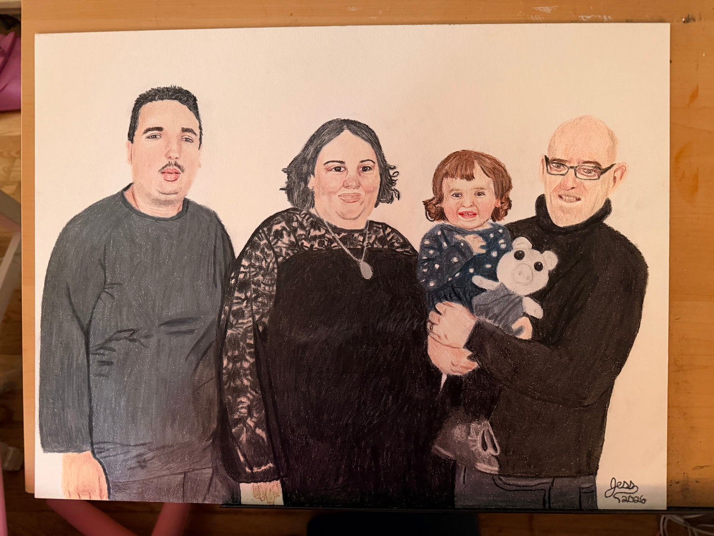Custom Colored Pencil Drawing