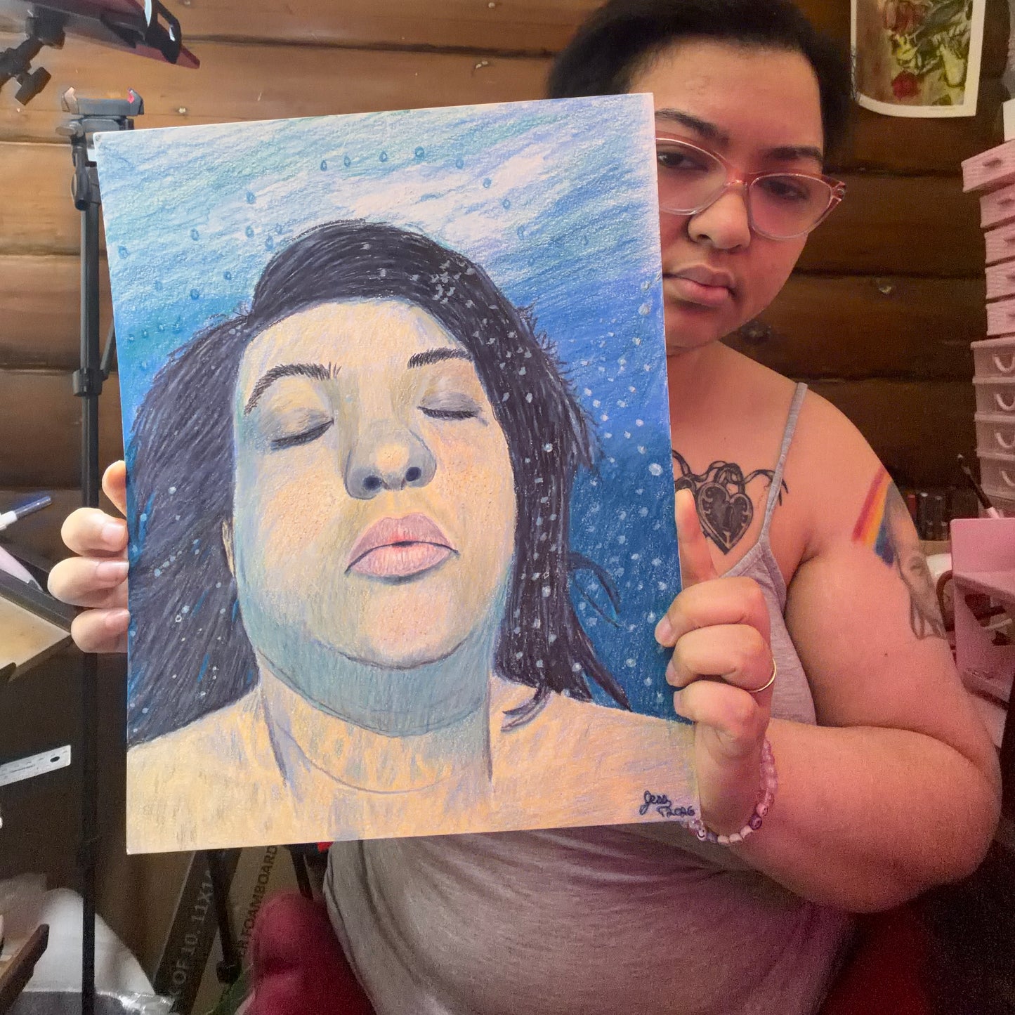 Custom Colored Pencil Drawing