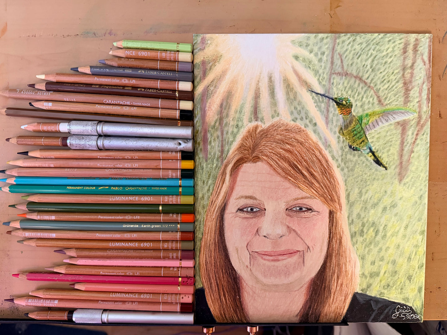 Custom Colored Pencil Drawing