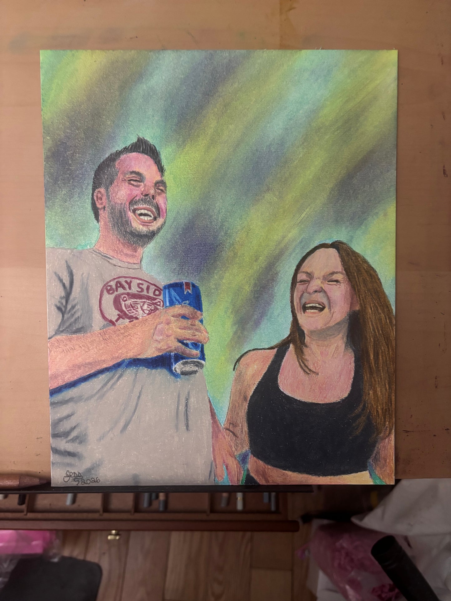 Custom Colored Pencil Drawing