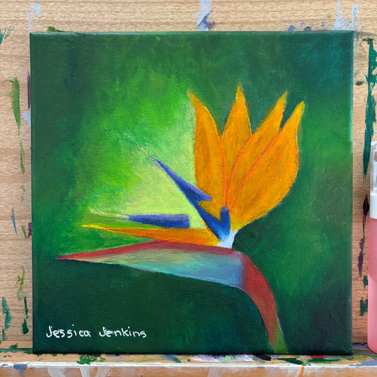 Bird of Paradise | Original Acrylic Painting