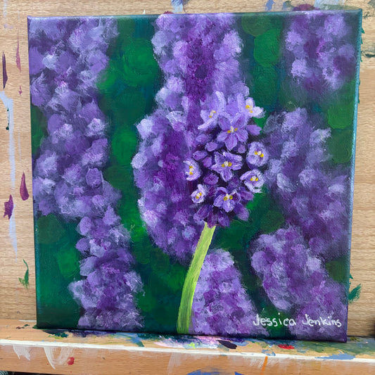 Lavender Flowers | Original Acrylic Painting