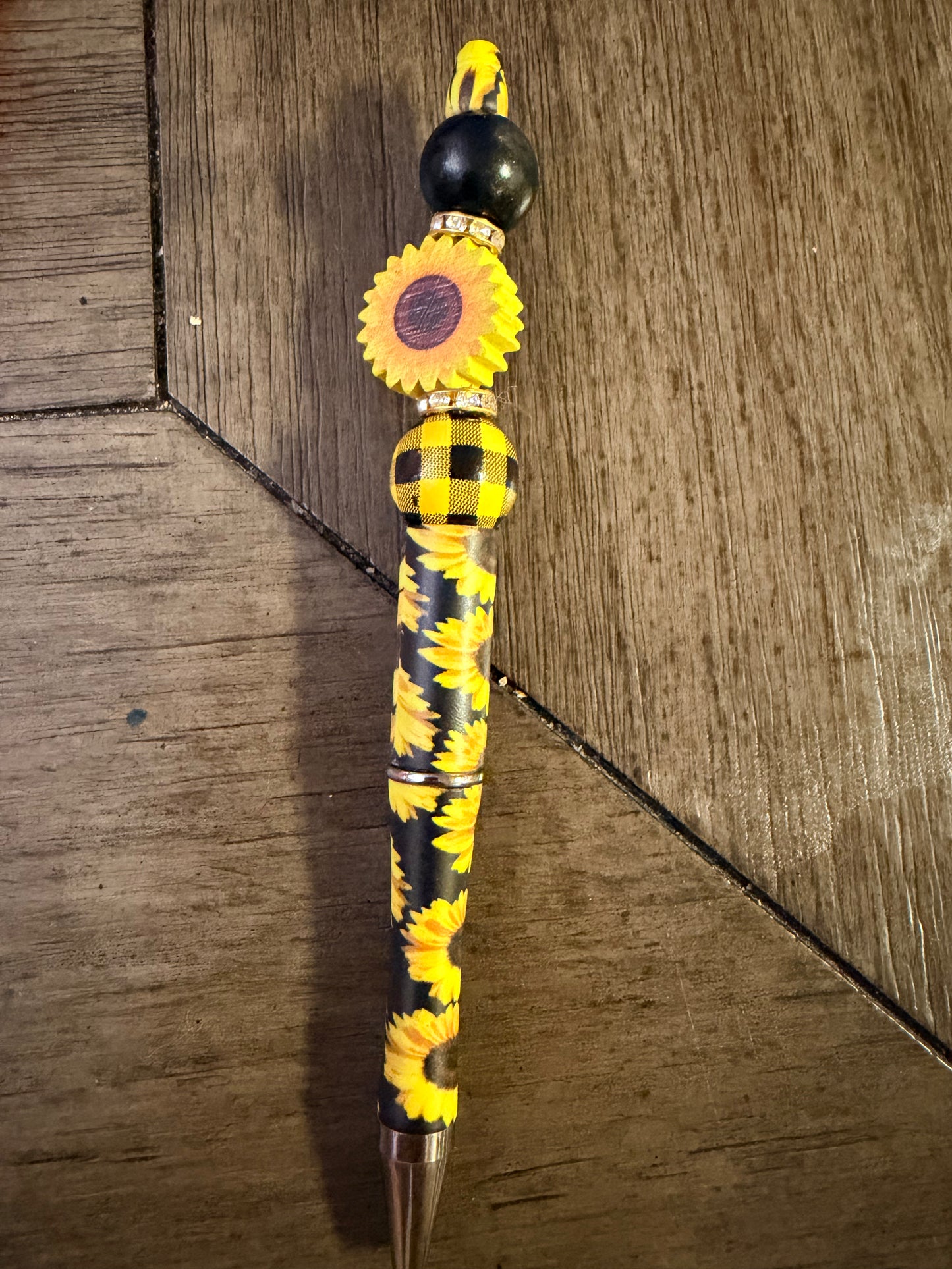 Sunflower Beaded Pen # 8