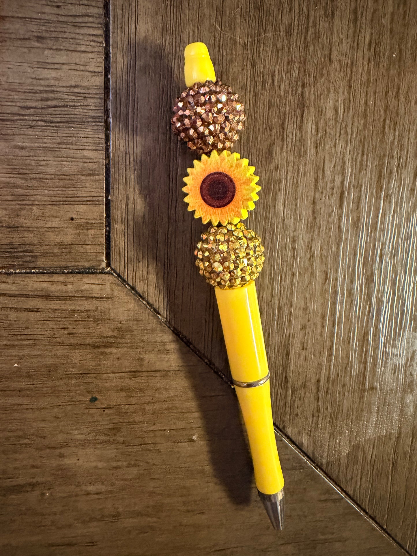 Sunflower Beaded Pen # 9