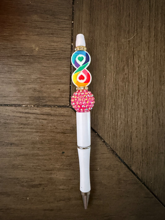 Autism Acceptance Beaded Pen