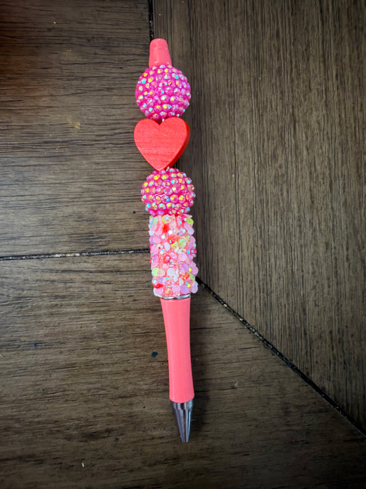 Heart Beaded Pen