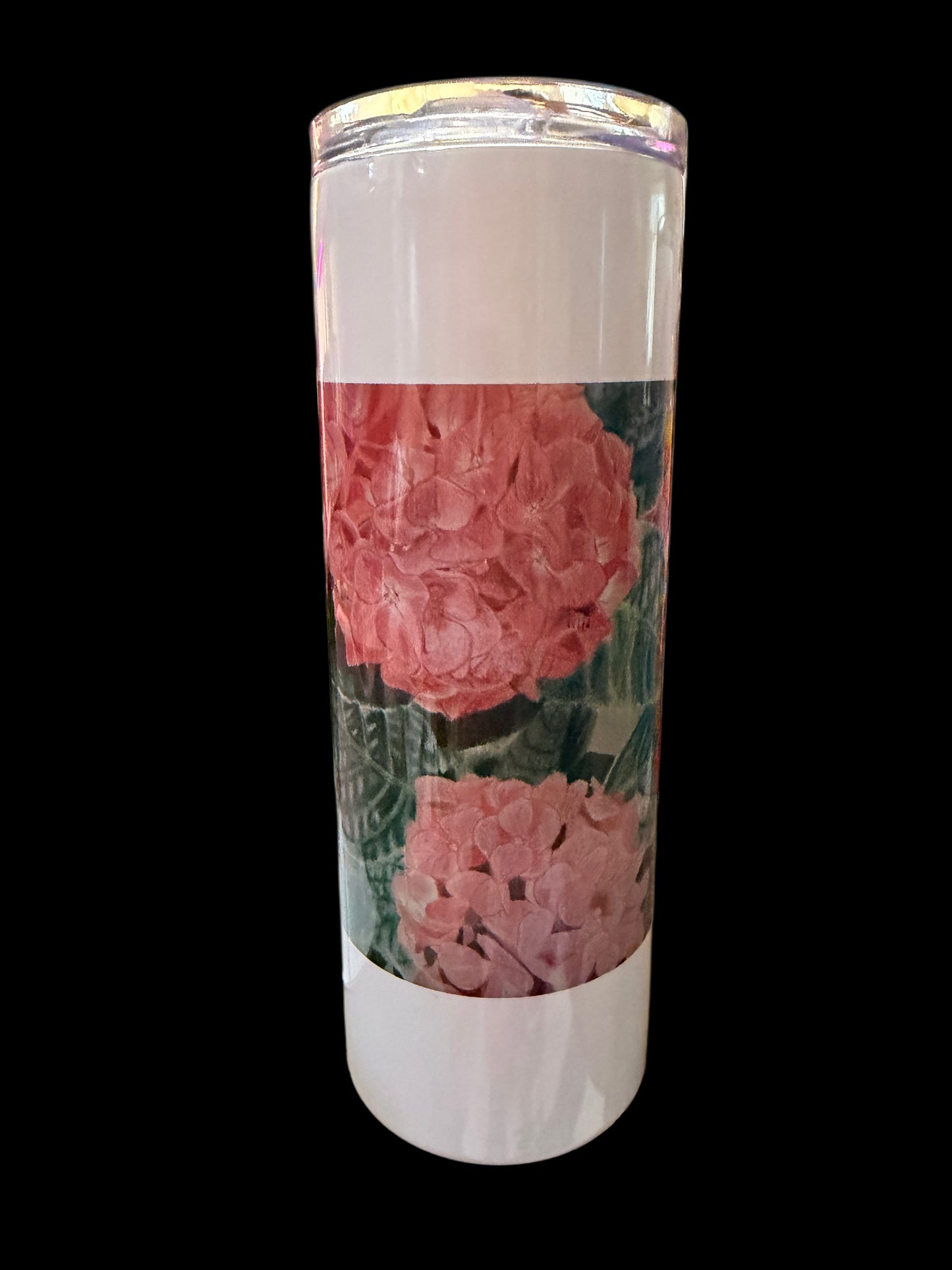 Blush of Hydrangeas Original Art Tumbler