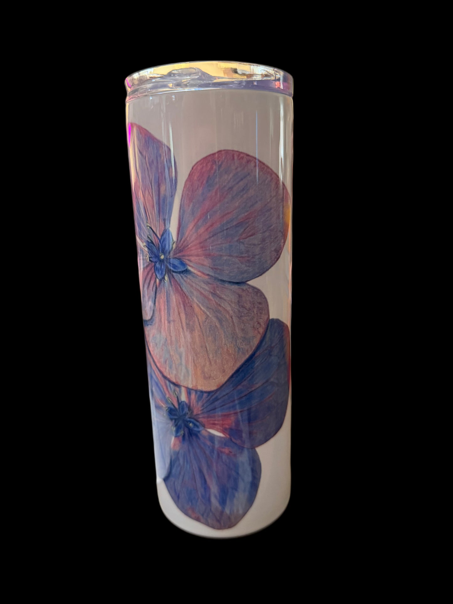 Hydrangea Petals Original Art Tumbler
