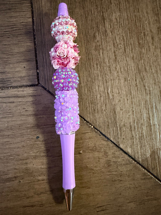 Floral Beaded Pen