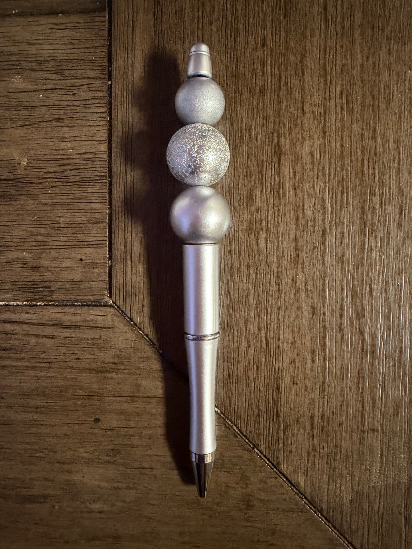 Silver Beaded Pen