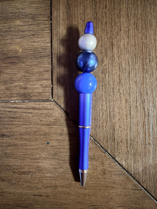 Royal Blue Beaded Pens # 3