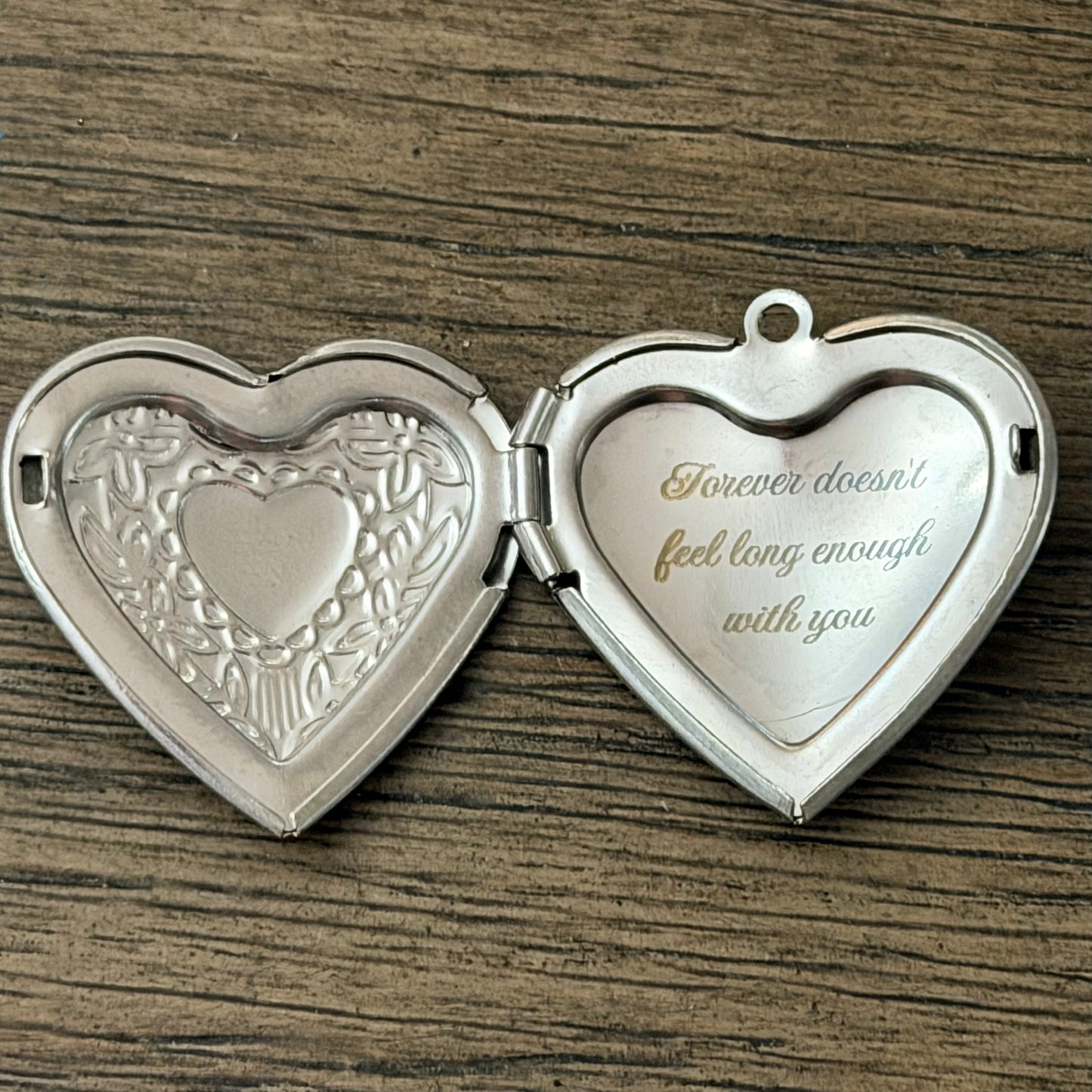 Custom Laser Engraved Heart Locket