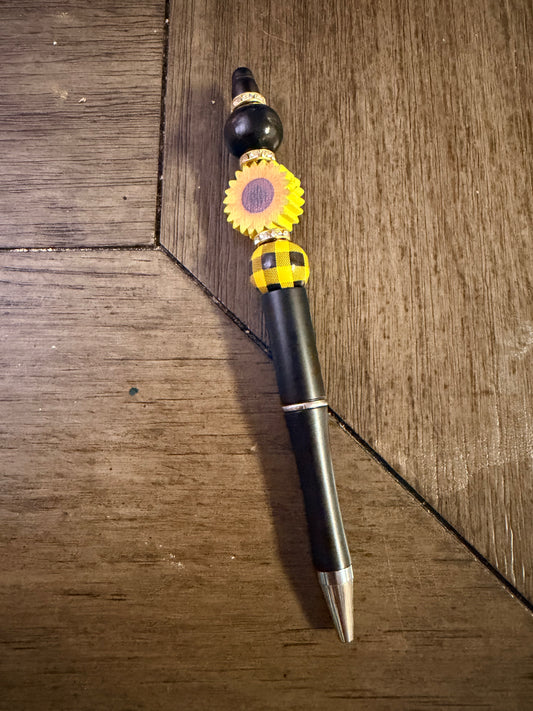 Sunflower Beaded Pen # 3
