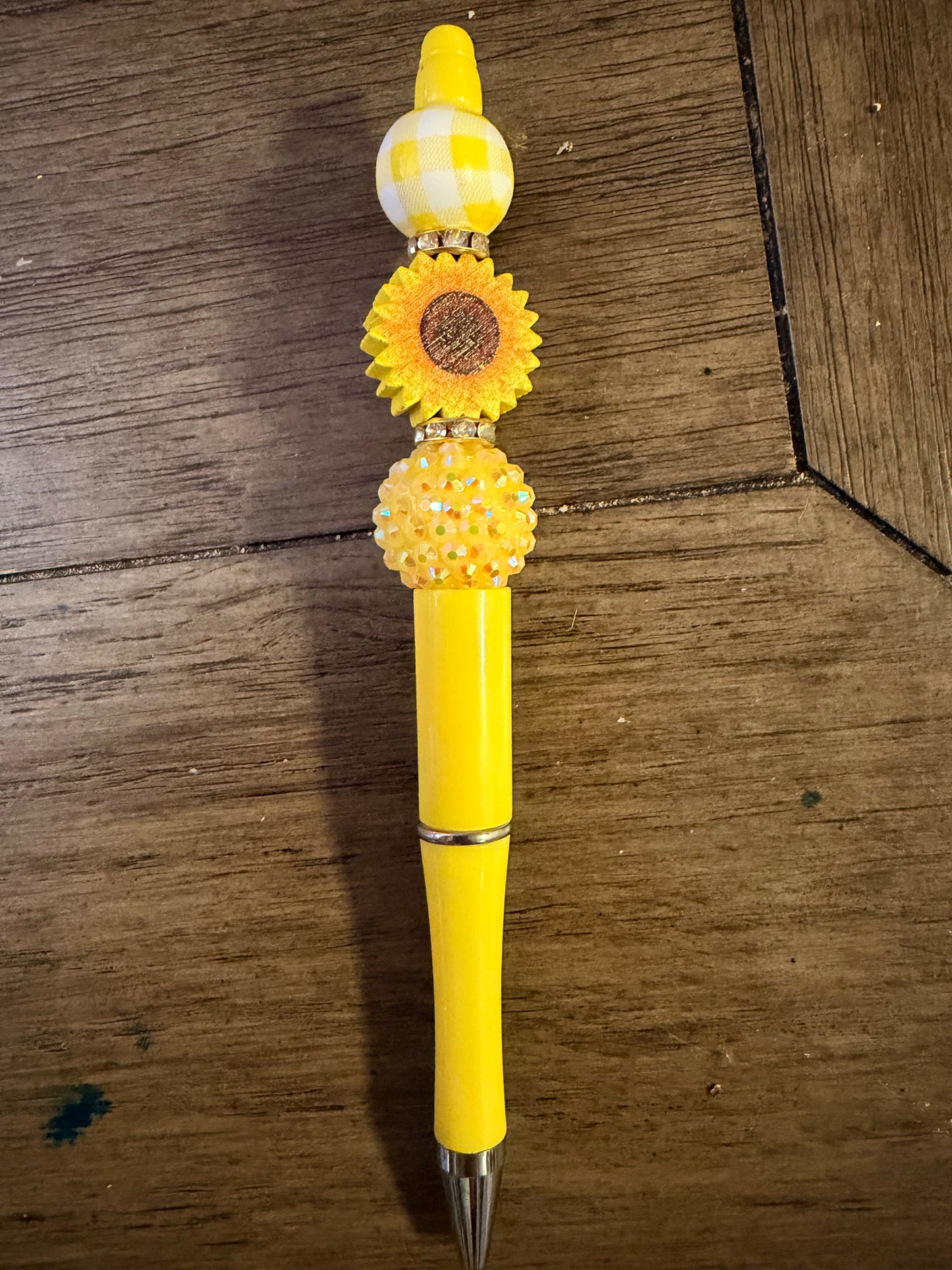 Sunflower Beaded Pen # 1