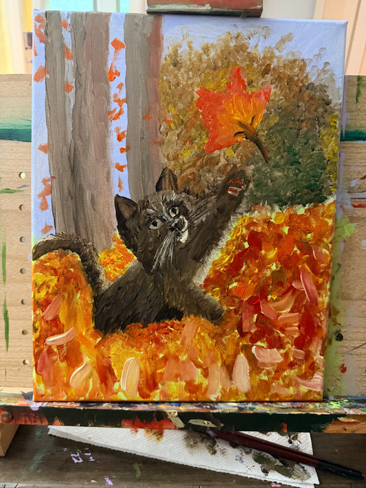 Autumn Mischief | Original Acrylic Painting