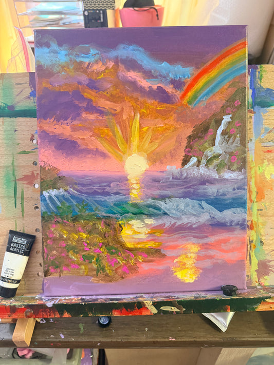 “Ethereal Eden” | Original Acrylic Painting