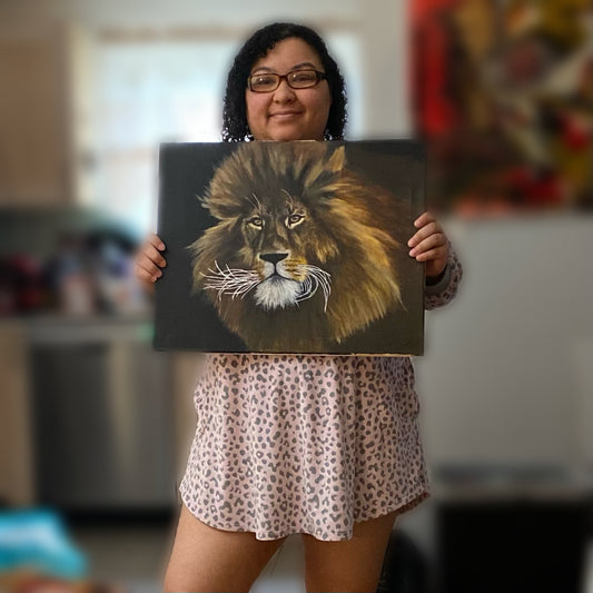 Lion | Original Acrylic Painting