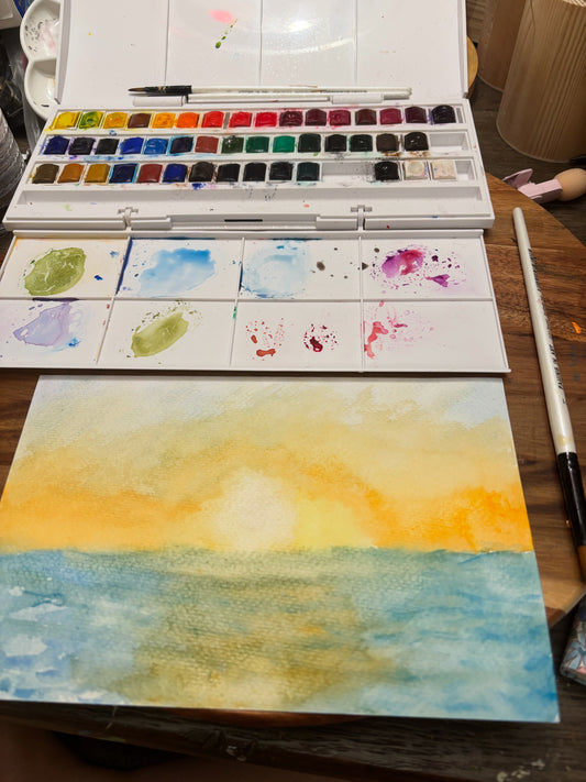 Sunset |Original Watercolor Painting
