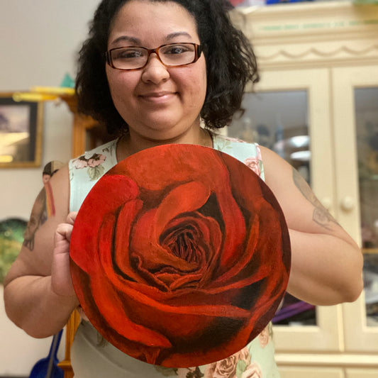 Red Rose | Original Acrylic Painting