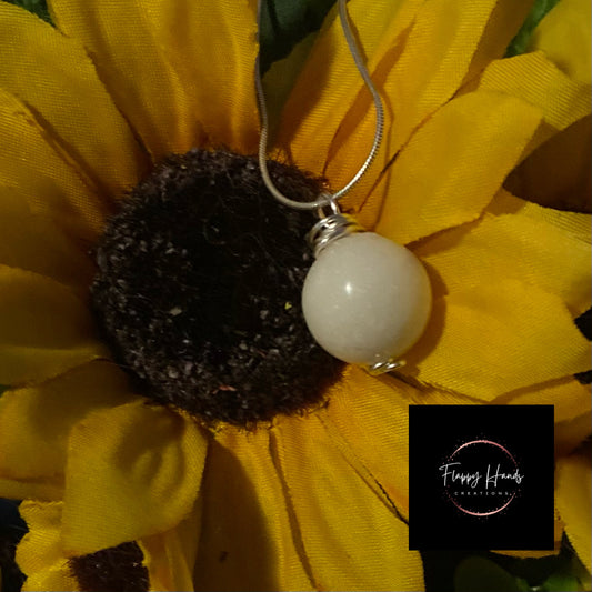 Single Wire Wrapped Keepsake Pearl Pendant